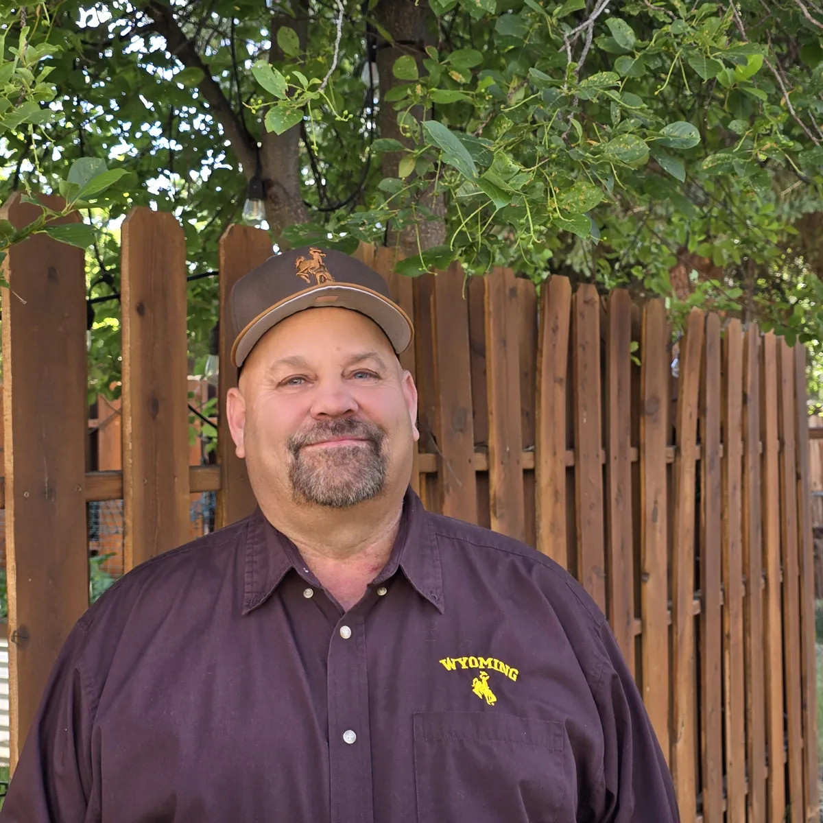 Shane Swett, Republican nominee for Wyoming House District 13, outdoors in Laramie